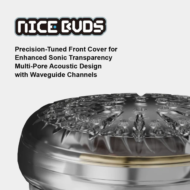 Alt view image 2 of 7 - Nice Buds Flat-Headed Earbuds with 3.5mm Stereo Plug (Transparent with Mic)