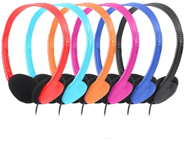 Main image of Kids Headphones Bulk 12 Pack Multi Colors for School Classroom Students Teens Children Gift and Adult (12 Mixed)
