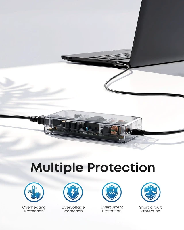 Alt view image 5 of 6 - 180W Charger Fit for MSI Katana GF66 GF76 Sword 15 Stealth 15M Compatible MSI Gaming Laptop, Crosshair Creator 15 M16, Pulse GL66 GL76, Thin 15 A15 GF63, 150W 120W Power Adapter Supply