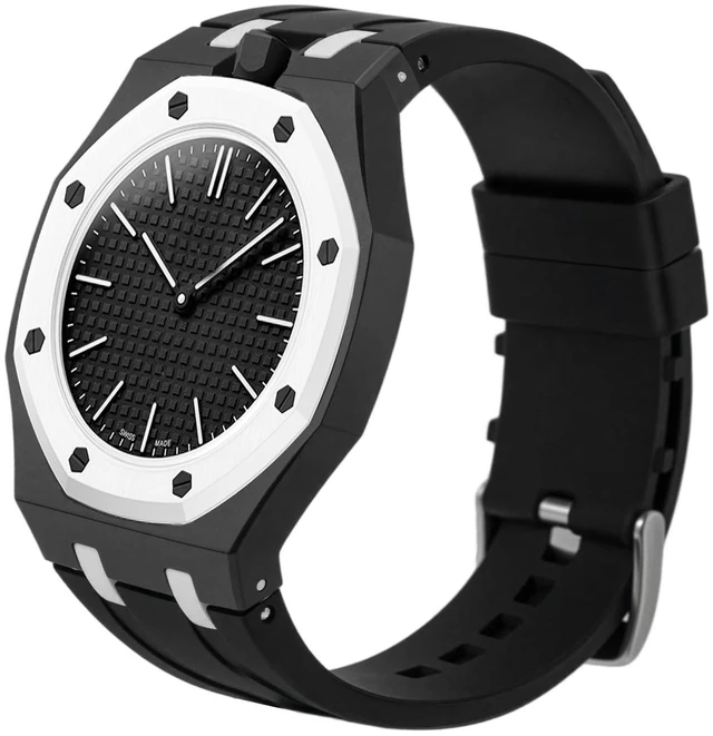 Main image of Silicone Watch Band Compatible with Swatch Royal Pop soft silicone, rugged, shockproof bumper, integrated case, unisex fit, outdoor sports, comfortable daily wear