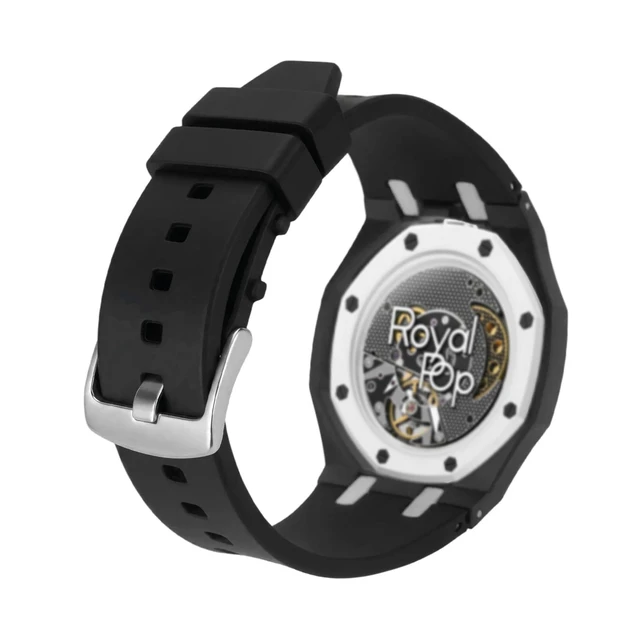 Alt view image 2 of 7 - Silicone Watch Band Compatible with Swatch Royal Pop soft silicone, rugged, shockproof bumper, integrated case, unisex fit, outdoor sports, comfortable daily wear