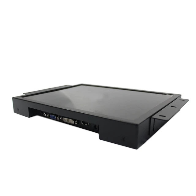 Alt view image 3 of 6 - 12.1" 800x600 700 Nits Industrial Monitor with DVI VGA Port VS121ZJ01 Display Built-in Dual Speakers,Metal Shell with Bracket