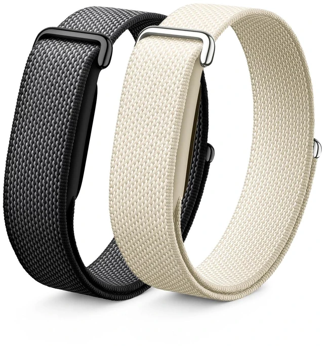 Main image of 2 Pack Nylon Sport Bands Compatible with Google Fitbit Air Band Soft Breathable Micro-Adjustable Performance Loop Band Replacement Wristbands for Fitbit Air Tracker