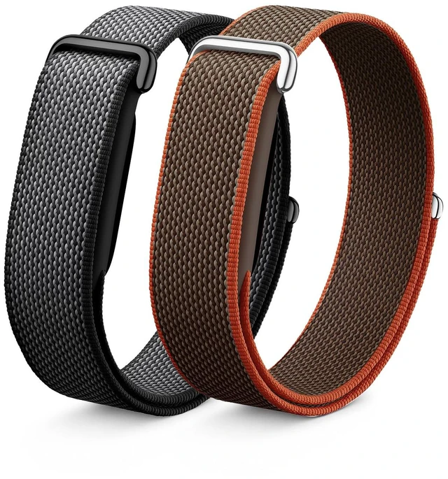 Main image of 2 Pack Nylon Sport Bands Compatible with Google Fitbit Air Band Soft Breathable Micro-Adjustable Performance Loop Band Replacement Wristbands for Fitbit Air Tracker