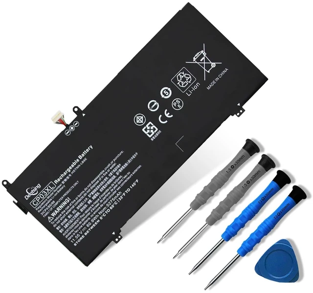 Main image of CP03XL Laptop Battery for HP Spectre x360 13 Convertible PC 13-ae000 11.55V 60.9Wh 5275mAh, Compatible with Spectre x360 13-ae013dx 13-ae015dx 13-ae052nr Series, HSTNN-LB8E 929066-421 929072-855