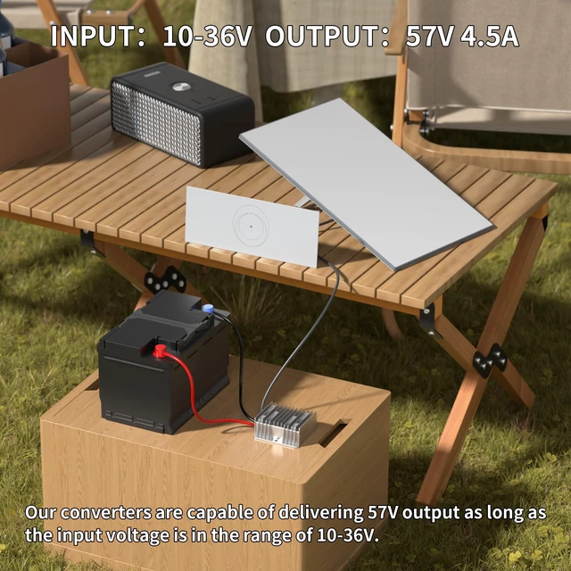 Alt view image 3 of 6 - Gen 3 Conversion 12V (10-36V) to 57V 4.5A DC Step Up Power Adapter Compatible with Starlink Power Cord for Starlink Gen 3 Router Converter for Outdoor