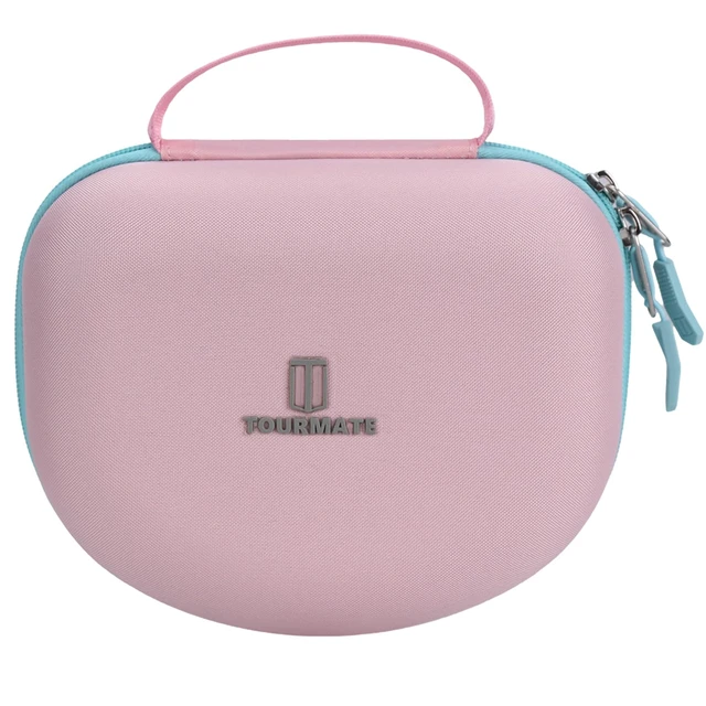 Alt view image 2 of 7 - Hard Travel Case for Riwbox CT-7 / CT-7S Cat Ear LED Light Kids Wireless Headphones, Protective Carrying Storage Bag Box for Sale(Pink&Cyan)