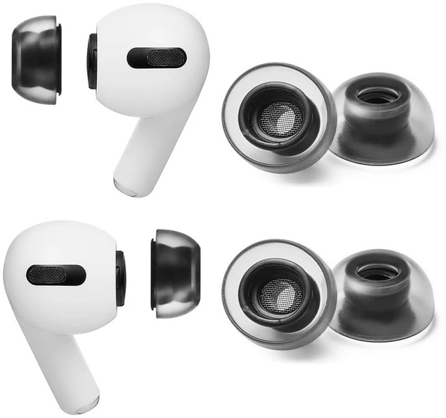 Main image of Crystal AirPods Pro Ear Tip Replacement, Premium LSR Silicone Tips