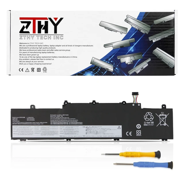 Main image of 45Wh L19C3PD5 L19M3PD5 Battery for Lenovo ThinkPad E14 E15 Gen 2 Gen 3 Gen4 ThinkPad E14 E15 2nd 3rd 4th Laptop Battery Replacement L19D3PD5 L19L3PD5 L20C3PD4 L20L3PD4 L20M3PD4 11.1V 3-Cell 4120mAh