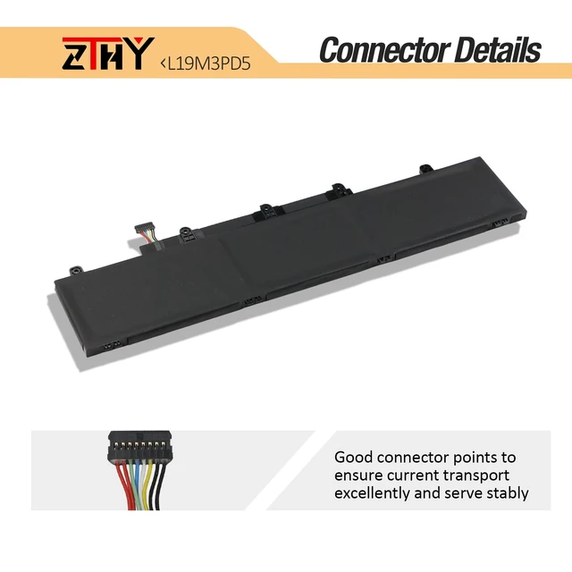 Alt view image 4 of 7 - 45Wh L19C3PD5 L19M3PD5 Battery for Lenovo ThinkPad E14 E15 Gen 2 Gen 3 Gen4 ThinkPad E14 E15 2nd 3rd 4th Laptop Battery Replacement L19D3PD5 L19L3PD5 L20C3PD4 L20L3PD4 L20M3PD4 11.1V 3-Cell 4120mAh