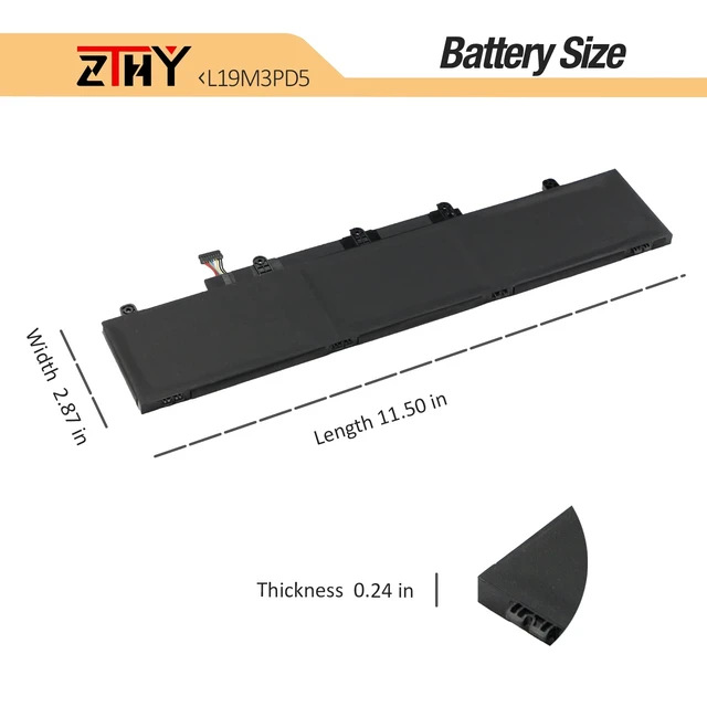 Alt view image 7 of 7 - 45Wh L19C3PD5 L19M3PD5 Battery for Lenovo ThinkPad E14 E15 Gen 2 Gen 3 Gen4 ThinkPad E14 E15 2nd 3rd 4th Laptop Battery Replacement L19D3PD5 L19L3PD5 L20C3PD4 L20L3PD4 L20M3PD4 11.1V 3-Cell 4120mAh
