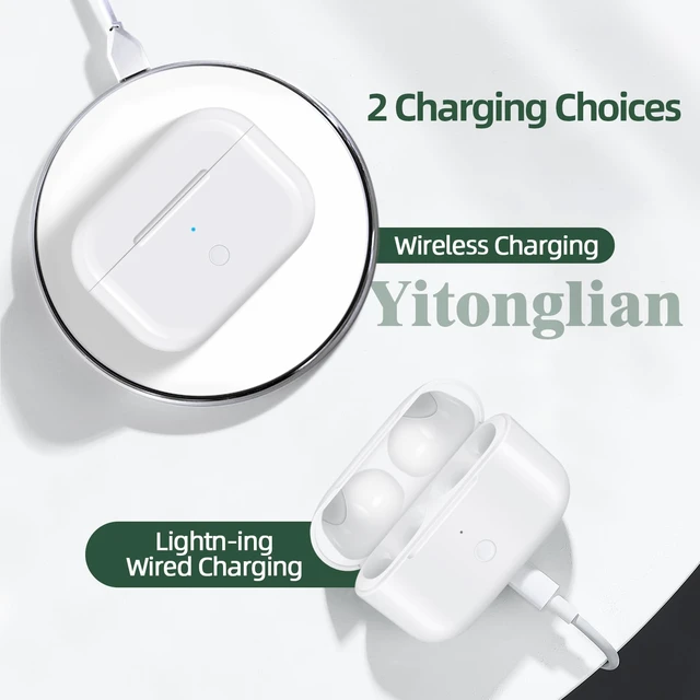 Alt view image 4 of 7 - Replacement Charging Case Compatible with AirPods Pro 1/2 Replacement Case, Bluetooth Pairing, Light-ning Port, Earbuds Not Included