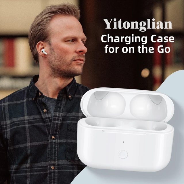 Alt view image 7 of 7 - Replacement Charging Case Compatible with AirPods Pro 1/2 Replacement Case, Bluetooth Pairing, Light-ning Port, Earbuds Not Included