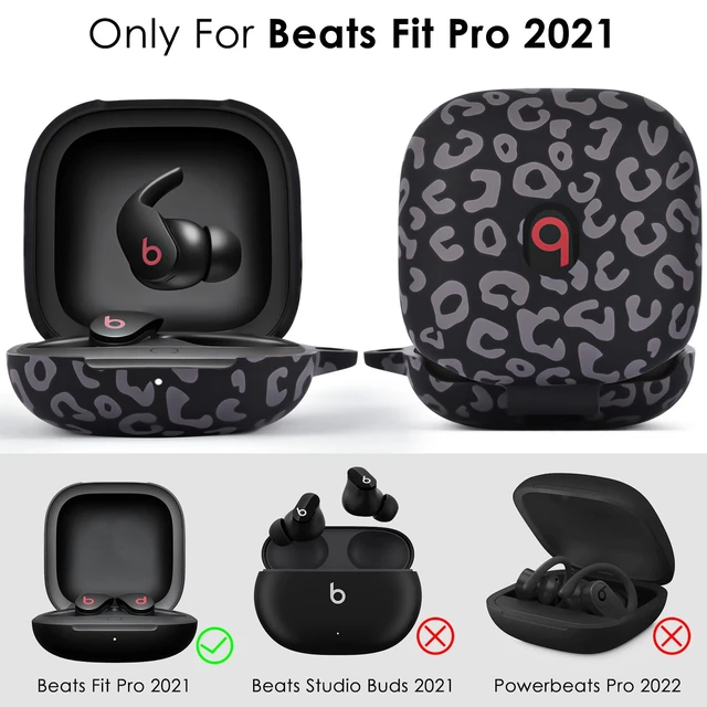 Alt view image 2 of 7 - Case for Beats Fit Pro Cover, Soft Case for Apple Beats Fit Pro 2021 Silicone Protective Beats Pro Case Shockproof Beat Pro Fit Case Logo Visible Beats Earbud Case Cover with Keychain