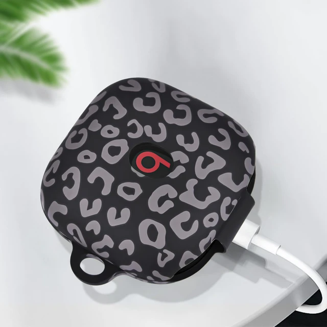 Alt view image 4 of 7 - Case for Beats Fit Pro Cover, Soft Case for Apple Beats Fit Pro 2021 Silicone Protective Beats Pro Case Shockproof Beat Pro Fit Case Logo Visible Beats Earbud Case Cover with Keychain