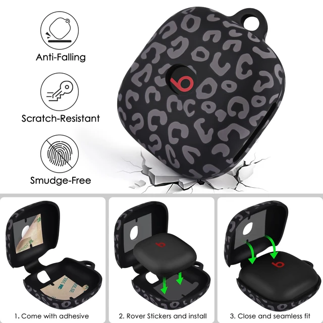 Alt view image 5 of 7 - Case for Beats Fit Pro Cover, Soft Case for Apple Beats Fit Pro 2021 Silicone Protective Beats Pro Case Shockproof Beat Pro Fit Case Logo Visible Beats Earbud Case Cover with Keychain