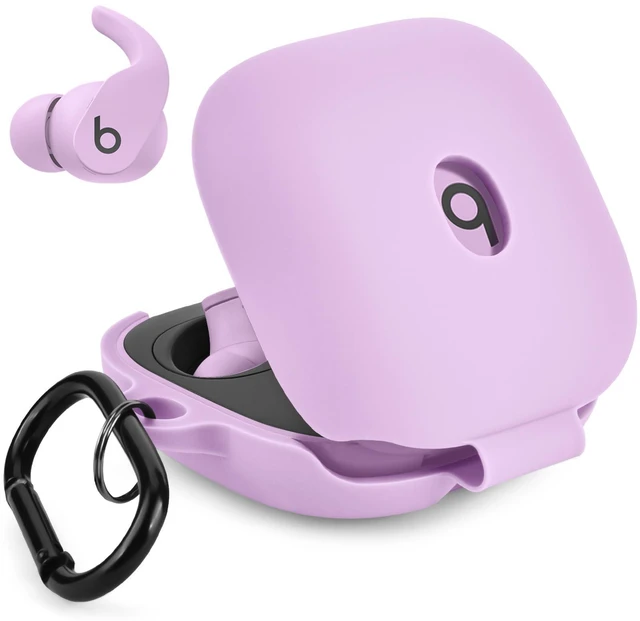 Main image of Case for Beats Fit Pro Cover, Soft Case for Apple Beats Fit Pro 2021 Silicone Protective Beats Pro Case Shockproof Beat Pro Fit Case Logo Visible Beats Earbud Case Cover with Keychain