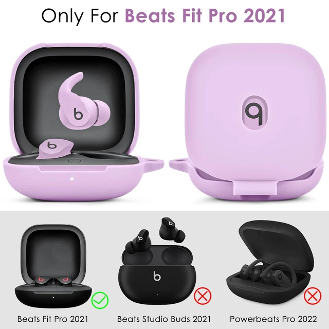 Alt view image 2 of 7 - Case for Beats Fit Pro Cover, Soft Case for Apple Beats Fit Pro 2021 Silicone Protective Beats Pro Case Shockproof Beat Pro Fit Case Logo Visible Beats Earbud Case Cover with Keychain