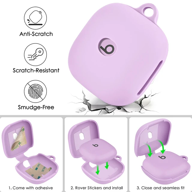 Alt view image 5 of 7 - Case for Beats Fit Pro Cover, Soft Case for Apple Beats Fit Pro 2021 Silicone Protective Beats Pro Case Shockproof Beat Pro Fit Case Logo Visible Beats Earbud Case Cover with Keychain