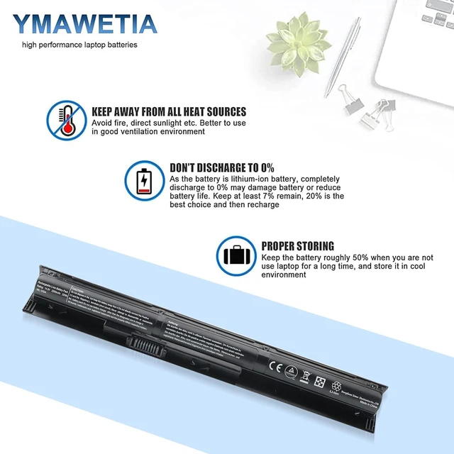 Alt view image 5 of 7 - VI04 V104 Battery Replacement for HP Envy 14 15 17 Series Compatible with HP ProBook 440 G2 450 G2 TPN Q139 Q140 Q141 Q142 Q143 Spare 756743-001 756745-001 756479-421 HSTNN-DB6K HSTNN-LB6K