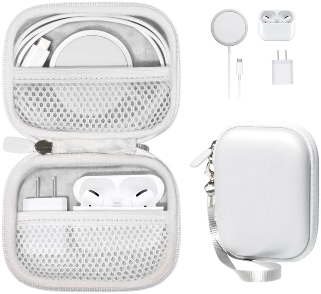 Main image of All-in-One Case for iPhone MagSafe Charger & Battery Pack, Storage for Accessories/Power Adapter/Charge Cable/Docks, Compatible with AirPods 4/ Pro 3/2/ 1