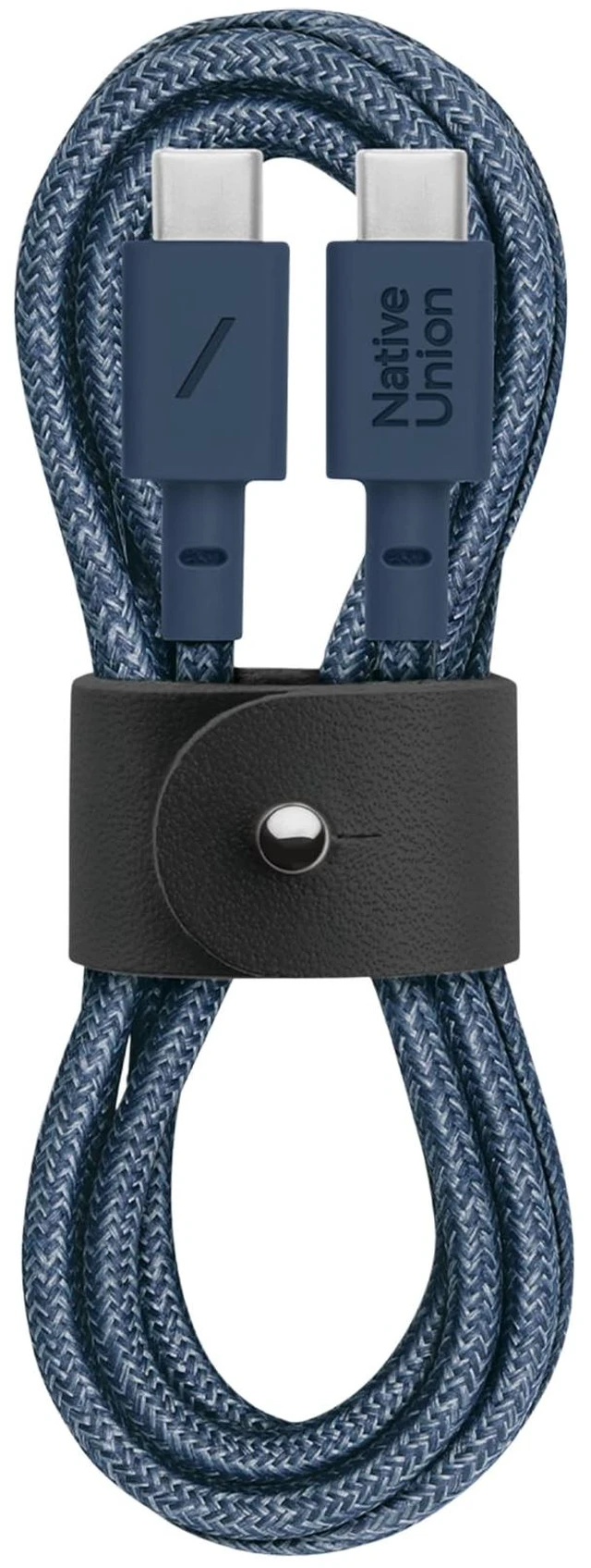 Main image of Type-C Belt Cable - 4ft Ultra-Strong USB-C to USB-C Charging Cable for iPhone 18 Pro/Pro Max, iPhone Duo, iPad Pro/Air (M4), MacBook Air (M5), Galaxy S26, Flip/Fold 8 (Navy)