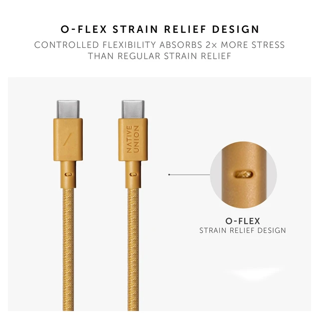 Alt view image 6 of 7 - Type-C Belt Cable - 4ft Ultra-Strong USB-C to USB-C Charging Cable for iPhone 18 Pro/Pro Max, iPhone Duo, iPad Pro/Air (M4), MacBook Air (M5), Galaxy S26, Flip/Fold 8 (Kraft)