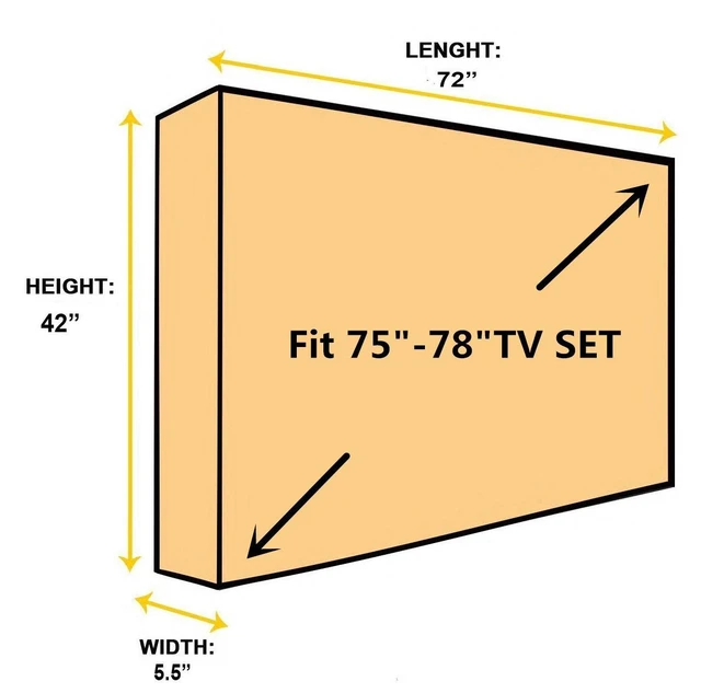 Alt view image 7 of 7 - Outdoor 75"-78" TV Set Cover,Scratch Resistant Liner Protect LED Screen Best-Compatible with Standard Mounts and Stands (American Flag)