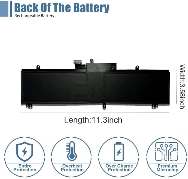 Alt view image 4 of 7 - C41N1837 Laptop Battery Replacement for Asus ROG Zephyrus GA502DU GA502GU GU502DU GU502GU GU502GV GU532GU GU532GV GX502GV GX502GW Series Notebook 0B200-03380100