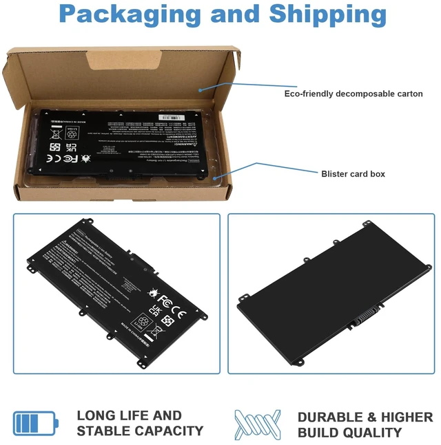 Alt view image 7 of 7 - HW03XL HSTNN-IB9O Laptop Battery Replacement for HP Pavilion 15-EG 15-EH 15-EG0XXX 15-EH0XXX 15-EG1025CL 15-EG1053CL 15-EG1073CL 15-EH1254NG Series HSTNN-IB90 HWO3XL HSTNN-LB8U