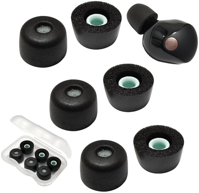 Main image of Memory Foam Replacement Earbuds Tips for Sony WF-1000XM5 with Filter Screen 3 Pairs Large, Anti-Slip Foam Ear Tips for WF-1000XM5/XM4, Sports Earbuds Accessories