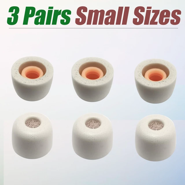 Alt view image 5 of 6 - Small Memory Foam Tips for Sony WF-1000XM5 Replacement Earbuds Tips 3 Pairs Anti-Slip Small Ear Tips for WF-1000XM5, WF-1000XM4, Filter Screen, Sport Earbuds Accessories, Gray