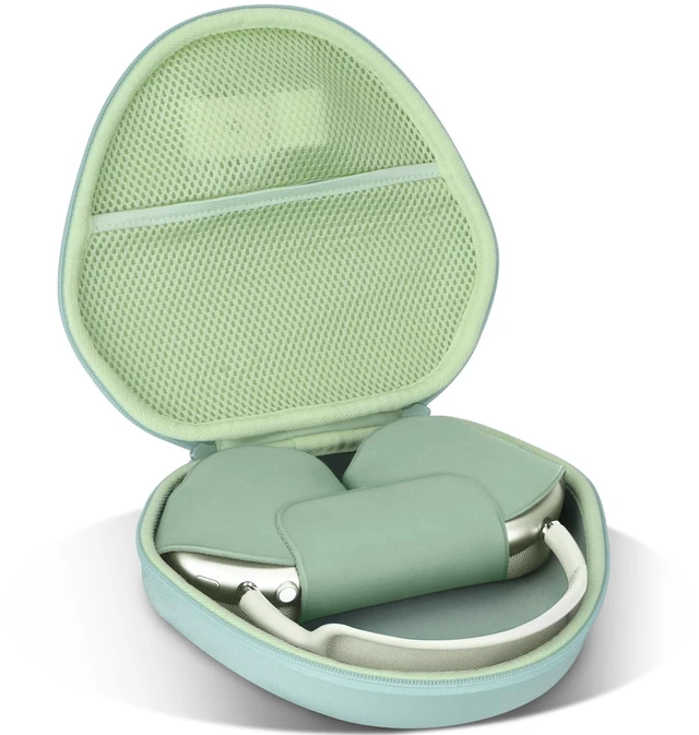 Main image of Hard Case Compatible with Apple AirPods Max 2 Over-Ear Headphones Lightweight & Carry, Dustproof Storage, Travel Friendly, Portable for Daily Use, Light Green Case