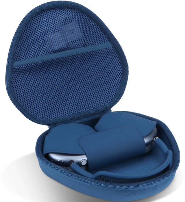 Main image of Hard Case Compatible with Apple AirPods Max 2 Over-Ear Headphones Lightweight & Carry, Dustproof Storage, Travel Friendly, Portable for Daily Use, Blue Case