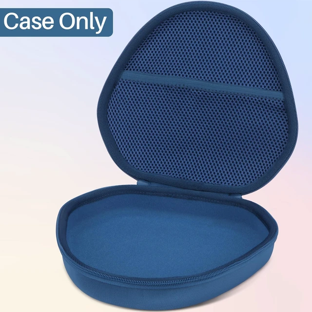 Alt view image 6 of 7 - Hard Case Compatible with Apple AirPods Max 2 Over-Ear Headphones Lightweight & Carry, Dustproof Storage, Travel Friendly, Portable for Daily Use, Blue Case