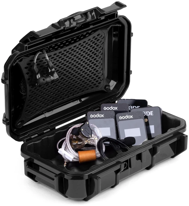 Main image of in Ear Monitor Protective Cases for IEM - Compatible with KZ ZS10 Pro, ZST, ZEX, AS10, AS16, ZSN Pro X, YINYOO, TANGZU, Moondrop, Shure SE215, Sennheiser, Airpods (56 Black)