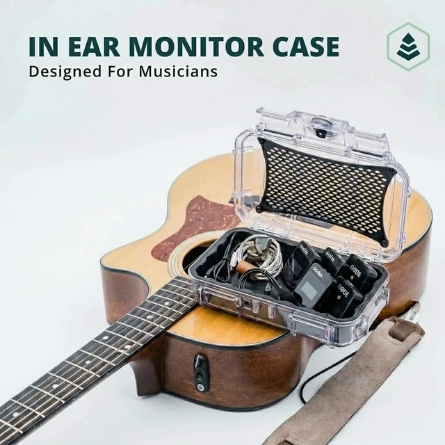 Alt view image 7 of 7 - in Ear Monitor Protective Cases for IEM - Compatible with KZ ZS10 Pro, ZST, ZEX, AS10, AS16, ZSN Pro X, YINYOO, TANGZU, Moondrop, Shure SE215, Sennheiser, Airpods (56 Black)