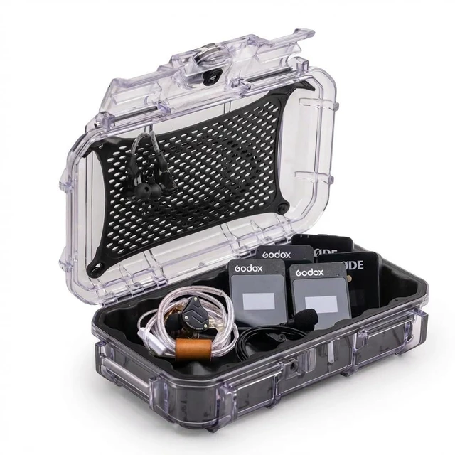 Main image of in Ear Monitor Protective Cases for IEM - Compatible with KZ ZS10 Pro, ZST, ZEX, AS10, AS16, ZSN Pro X, YINYOO, TANGZU, Moondrop, Shure SE215, Sennheiser, Airpods (56 Clear)