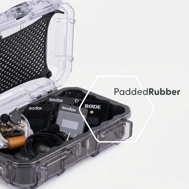 Alt view image 2 of 7 - in Ear Monitor Protective Cases for IEM - Compatible with KZ ZS10 Pro, ZST, ZEX, AS10, AS16, ZSN Pro X, YINYOO, TANGZU, Moondrop, Shure SE215, Sennheiser, Airpods (56 Clear)