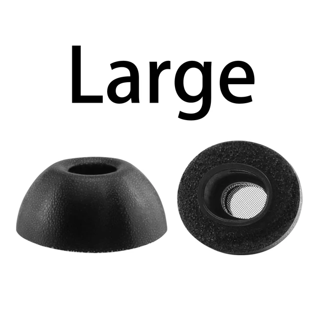 Alt view image 5 of 5 - Replacement Memory Foam Ear Tips for AirPods Pro 3 Earbuds (L) 3 Pairs (Black, Large), Ultimate Comfort, Compatible with AirPods Pro 3rd Generation 2025