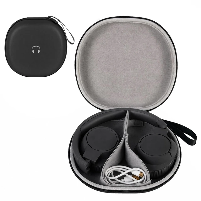 Main image of Headphone Case for JBL Tune 770NCfor JBL Live, 770NC, 660NC, 650B Adjustable Divider, Cable Space and Carry Handle for Commuting, Gym and Travel, Students and Music Lovers - Grey Inside