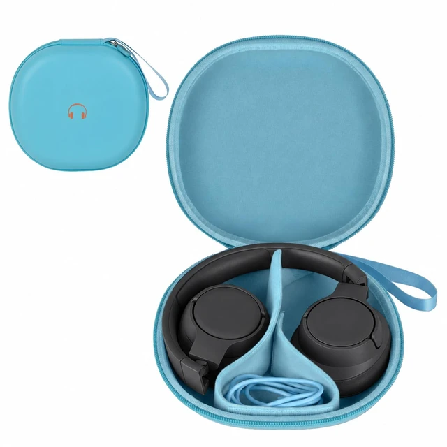Main image of Headphone Case for JBL Tune 770NCfor JBL Live, 770NC, 660NC, 650B Adjustable Divider, Cable Space and Carry Handle for Commuting, Gym and Travel, Students and Music Lovers, Case Only - Blue