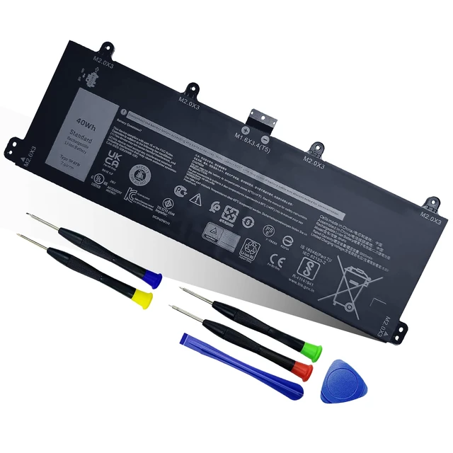 Main image of 40Wh 9F4FN Battery Replacement for Dell Latitude 7320 Detachable for Dell Inspiron 14 3420 Series 09F4FN 2VKW9 8PK6G