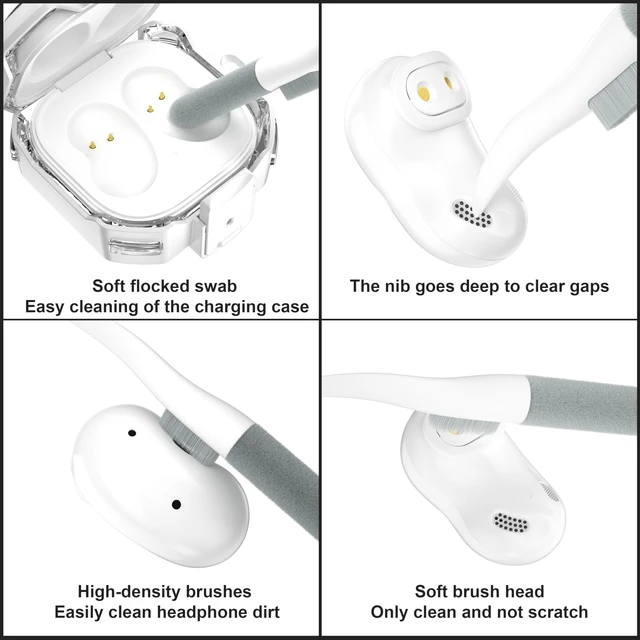 Alt view image 7 of 7 - Galaxy Buds Pro 2 Case Compatible with Samsung Galaxy Buds 2 Pro 2022,Bud Pro2, Live, 2, FE 2023, Transparent Protective Case with Keychain (Anti-Drop Lock), White