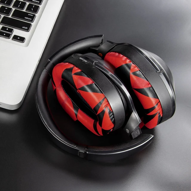 Alt view image 3 of 7 - Replacement Earpads Cushions for Sony WH-1000XM2 (WH1000XM2) & MDR-1000X (MDR1000X) Headphones, Ear Pads with Noise Isolation Foam, Added Thickness (Red Storm)
