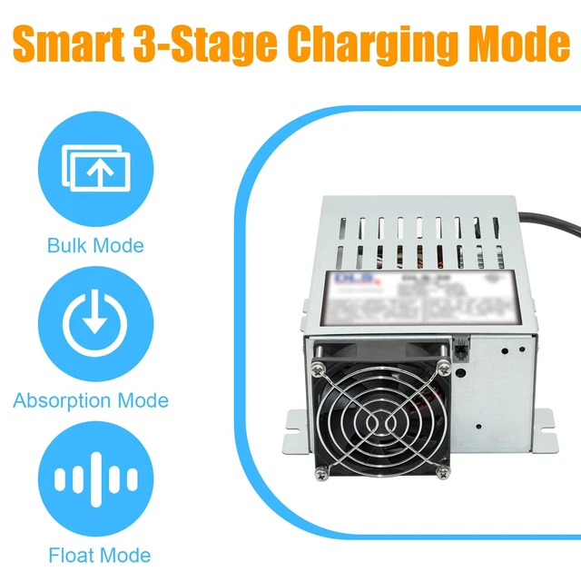 Alt view image 2 of 7 - Power Converter with Built-in 3 Stage Smart Battery Charger Replacement for DLS DLS-30 30 Amp 12V RV Battery Charger