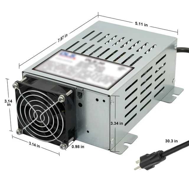 Alt view image 4 of 7 - Power Converter with Built-in 3 Stage Smart Battery Charger Replacement for DLS DLS-30 30 Amp 12V RV Battery Charger