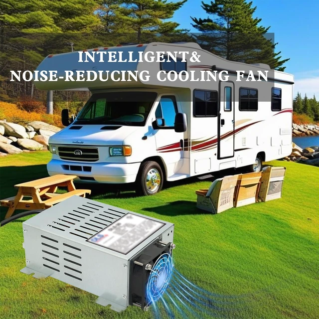 Alt view image 7 of 7 - Power Converter with Built-in 3 Stage Smart Battery Charger Replacement for DLS DLS-30 30 Amp 12V RV Battery Charger