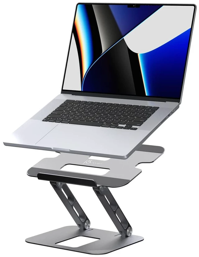 Main image of Multi-Angle Aluminum Laptop Stand, Ergonomic Notebook Riser Suitable for MacBook, Dell, HP, Lenovo, Fits Most laptops up to 16" (JTS127)