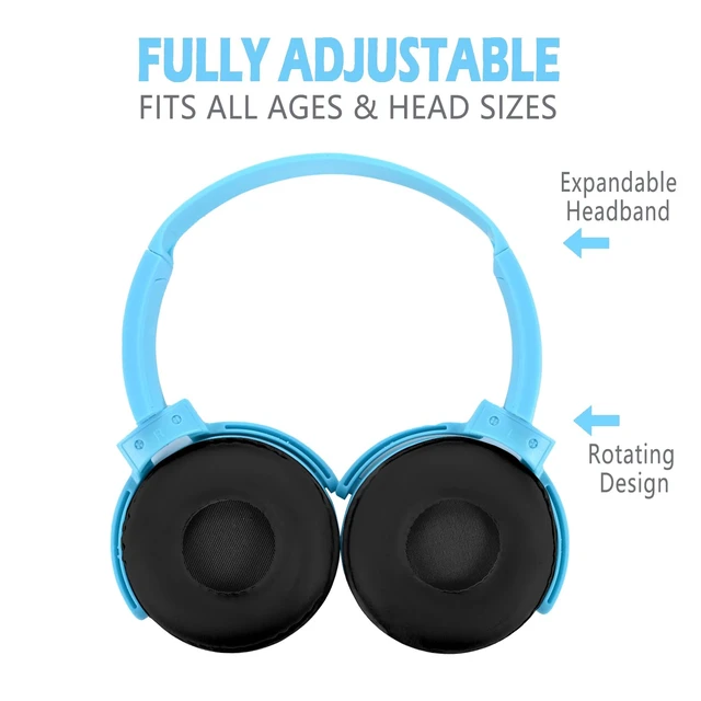 Alt view image 3 of 7 - 2 Pack Kids Headphones for School Classroom, Wired Computer Online Learning Headset for K-12 Students, Durable Soft Swivel On Ear Pads Earphones for Laptop PC Meetings Calls (Light blue+Purple)